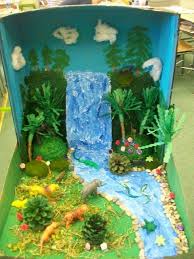 Tropical Rainforest Biome In A Box Projects 2nd Grade Rocks Rainforest Project Diorama Kids Habitats Projects