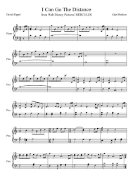 I Can Go The Distance Yay I Love Sheet Music Musica Per Violino Musica Per Pianoforte Spartiti Per Flauto