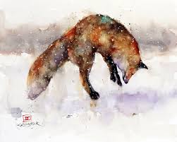 Collection by christy bayne • last updated 2 weeks ago. Red Fox In Snow Watercolor Wildlife Print By Dean Crouser Etsy In 2021 Fox In Snow Fox Painting Wildlife Prints