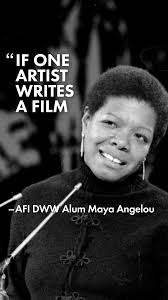 Celebrating #InternationalWomensDay today with inspiration from Maya  Angelou, who, in 1974, was a member of the very first class of the  #AFIDWW+. 🎬✨