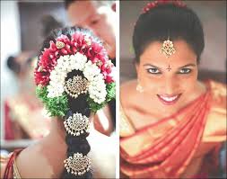 Any indian wedding you go to, the first thing you will notice is the greetings of the fresh garlands. Perfect South Indian Bridal Hairstyles For Receptions