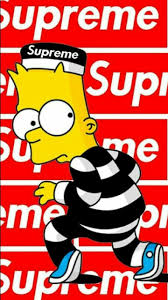 A collection of the top 46 supreme bart simpson wallpapers and backgrounds available for download for free. Bart Simpson Supreme Supreme Wallpaper Supreme Iphone Wallpaper Supreme Wallpaper Hd