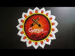 Pin On Navratri Rangoli Design Easy Durga Maata Face Rangoli Easy Kolam Designs Muggulu Rangoli