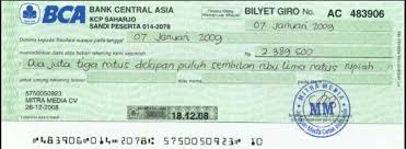 Berikan 5 Contoh Gambar Bilyet Giro Brainly Co Id