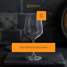 Nachtmann Set di 2 bicchieri da vino, 630 ml, Tattoo Botanical, 105723, con  design floreale, colore nero, vetro di cristallo, bicchieri aperitivi ...