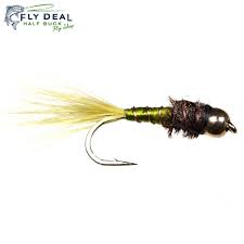 Skinny Nelson Olive Beadhead Fly Deal Flies