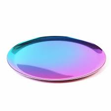 Home diy redecorating iridescent kitchen items home cool kitchens rainbow kitchen iridescent decor kitchen decor. Fruitrainbow Premium Stainless Steel Rainbow Food Fruit Tray Rainbow Kitchen Kitchenware Iridescent Decor