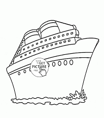 Cruise Ship Coloring Page For Kids Transportation Coloring Pages Printables Free Wuppsy Com Coloring Pages For Kids Elsa Coloring Pages Cruise Kids