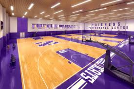 The School Will Redevelop Its Indoor Football Practice Facility Next To Welsh Ryan Arena Into A State Of Th Basketball Training Basketball Stadium Architecture