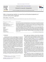 PDF) Effect of prewetting methods on some fresh and hardened properties of  concrete with pumice aggregate | Nihat Kabay - Academia.edu
