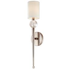 Crystal Ball Polished Nickel Wall Sconce Wall Sconces Wall Lights