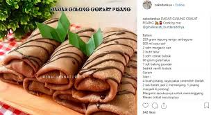 Gunakan dekstop atau tablet untuk melihat halaman ini agar maksimal. Berkreasi Membuat Dadar Gulung Cokelat Pisang Rasanya Legit
