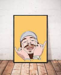 Post Malone Stoney Vertical Wall Poster Post Malone Poster Print Art Decor Wall Art Illustration Cute Canvas Paintings Album Cover Art Diy Canvas Art