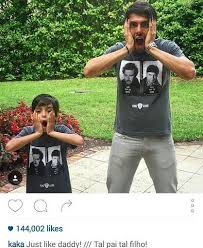 When kaka was 7 years old, his family moved to são paulo, in the homonymous state. Welcome To Kingsley Amaechi S Blog Footballer Kaka And His Son Cute In New Pic