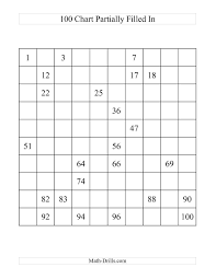 40 organized complete the broken 100 chart