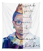 I know that right now, there's a lot of tension. Rbg Speak Your Mind Even If Your Voice Shakes Painting By Christina Carmel