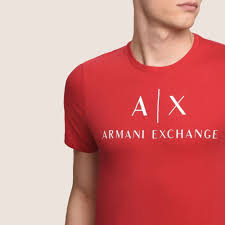 Shop for & discover our other logo t shirt for men. Armani Exchange Classic Logo Crewneck T Shirt Red