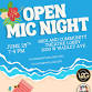 Monthly Open Mic Night at MCT — MIDLAND AF