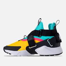Black And Yellow Nike Huaraches Nike Huarache City Tour Yellow Bleached Aqua Blue Racer Pink Red Aj6662 700 Gs Nike Air Huarache Sneakers Men Sneakers