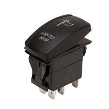 Also known as an angel eye led switch. Pilot 5 Pin Illuminated Rocker Switch For Roof Led Light Bar Pl Sw94b The Home Depot