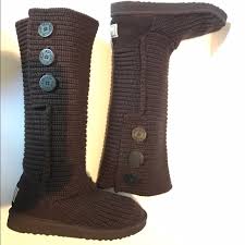 Uggs boots are comfortable and cozy. Ugg Shoes Ugg Classic Cardy Brown Knit Size 8 Boot Poshmark