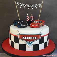 Car Themed Birthday Cake Designs For 2 Year Old Boy With Name Car Birthday Cake For Boys With Name And Age Number Baby Birthday Cakes Cars Birthday Cake Fall Birthday Cakes