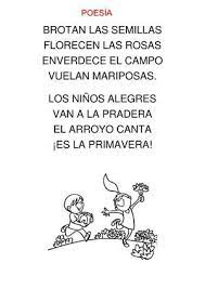 Poesia Adivinanza Y Trabalenguas La Primavera 4 Anos Poesia De La Primavera Poemas Infantiles Poesia Para Ninos