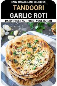 Tandoori Garlic Roti On Tawa Whole Wheat Tandoori Roti Ruchiskitchen Chapati Recipes Paratha Recipes Tandoori Roti
