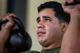 U.S. Marines Corps Sgt. David Espinoza, a training