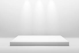 3d Rendering Cylinder Product Display Podium Mockup Blurred Lights Data Design New Background Images