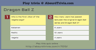 Are you the ultimate wcbh fan? Trivia Quiz Dragon Ball Z