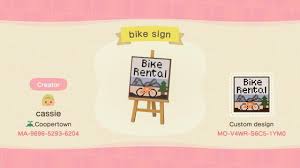 His initial phrase, rooooowf, is a slight adjustment on the. Bike Rental Sign My First Custom Design Animalcrossing
