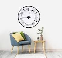 Kikkerland Pop-Up Wall Clock – 32″ Foldable Fabric Wall Clock