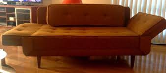 Vintage Retro Mid Century Loveseat Sleeper Sofa Daybed Fold Down Arms Eames Era Loveseat Sleeper Sofa Mid Century Loveseat Love Seat