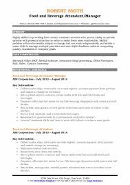 Based on our collection of sample resumes, common duties for a food and beverage supervisor are creating menus, managing food costs, maintaining inventories, managing the staff, liaising with vendors, and maximizing productivity. Food And Beverage Attendant Resume Samples Qwikresume