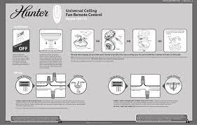 Hunter ceiling fans also have units with attachable light kits, hunter manual will guide you how to install hunter fan with or without lights. Tx36 Remote Control For Ceiling Fan User Manual Hunter Fan