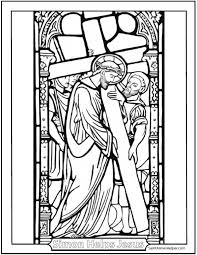 Not surprisingly represents the blood of now that you know the symbolism behind the colors on church stained glass, take a closer look at the stained glass windows in your local chapel. Carrying Of The Cross Coloring Page Jesus Coloring Pages