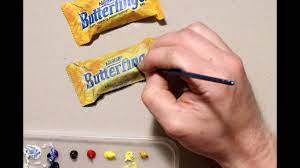 Amazing Drawing Trick With Butterfinger Candy Butterfinger Candy Butterfinger Food Painting