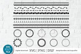 Freesvg.org offers free vector images in svg format with creative commons 0 license (public domain). Circle Frame Svg Divider Line Svg Circle Border Svg Bundle 262074 Cut Files Design Bundles