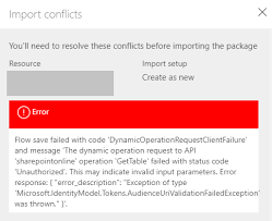 Failed To Import Flow Power Platform Community