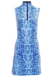 Ibkul Sleeveless Mock Neck Summer Dress Iggy Gals On And Off The Green Summer Dresses Golf Dresses Dresses