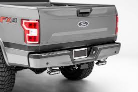 Ford F 150 Raptor Rear Bumper Led Kit With 2 6 Inch Led Straight Single Row Slim Light Bars Pn Z385662 Kit