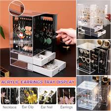 Novica, the impact marketplace, invites you to discover acrylic necklaces at incredible prices handcrafted by talented artisans welcome to our acrylic necklace collection, each piece crafted by novica artisans who carry on ancestral traditions in contemporary designs. Buy Two Optional Two Color Acrylic Jewelry Storage Drawer Box Earrings Display Stand Rack Necklace Bracelet Organizer Case Transparent Dustproof Ring Tray At Affordable Prices Free Shipping Real Reviews With Photos