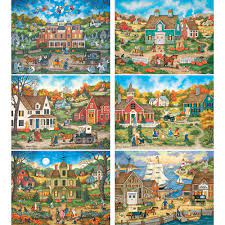 Its perfect snap technology helps ensure a tight interlocking fit between pieces. Set Of 6 Bonnie White 300 Large Piece Jigsaw Puzzles Spilsbury