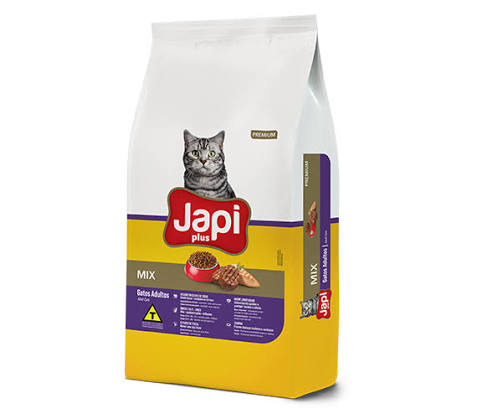 RACAO GATO - JAPI PLUS MIX GATOS ADULTOS - 10,1KG