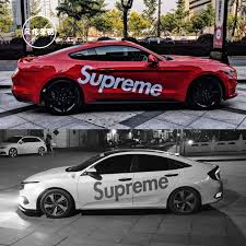 Find great deals at supreme automotive in land o lakes, fl. Supreme Tide Brand Car Stickers Personalized Body Stickers Lahua Scratch Stickers Trend Hip Hop Car Stickers