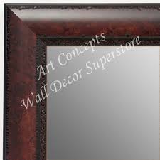 Vintage 1960s extra large walnut wood framed wall mirror. Mr1701 5 Walnut Brown Burl Wood Moulding Extra Large Custom Framed Wall Mirror Leaning Floor Mirrors Bathroom Mirror
