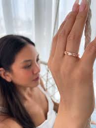 Diamonds Ring, Gold 14K CZ Ring, Silver 925 Cubic Zirconia Solitaire  Statement Ring, Women Diamond Band Ring for Women, Gift for Her