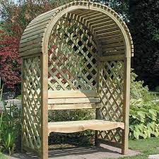 Victoria Garden Arbour Arbor Bench Wood Arbor Backyard Seating Area
