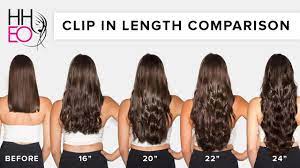 These hairstyles are naturally beautiful, silky, and carefully engineered for maximum comfort and safety. Clip In Hair Extensions Length Guide Hheo Youtube